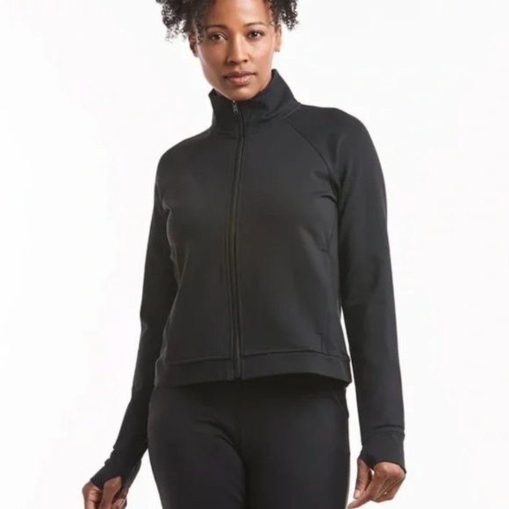 Public Rec Womens All Day Full Zip Jacket in Black Size Small
